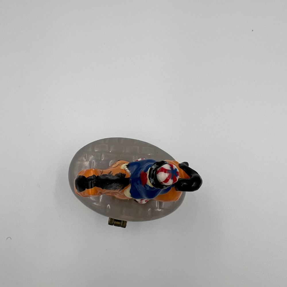 Vintage Uncle Sam Ceramic Trinket Box Americana Patriotic Jewelry Box Horse - Picture 4 of 11